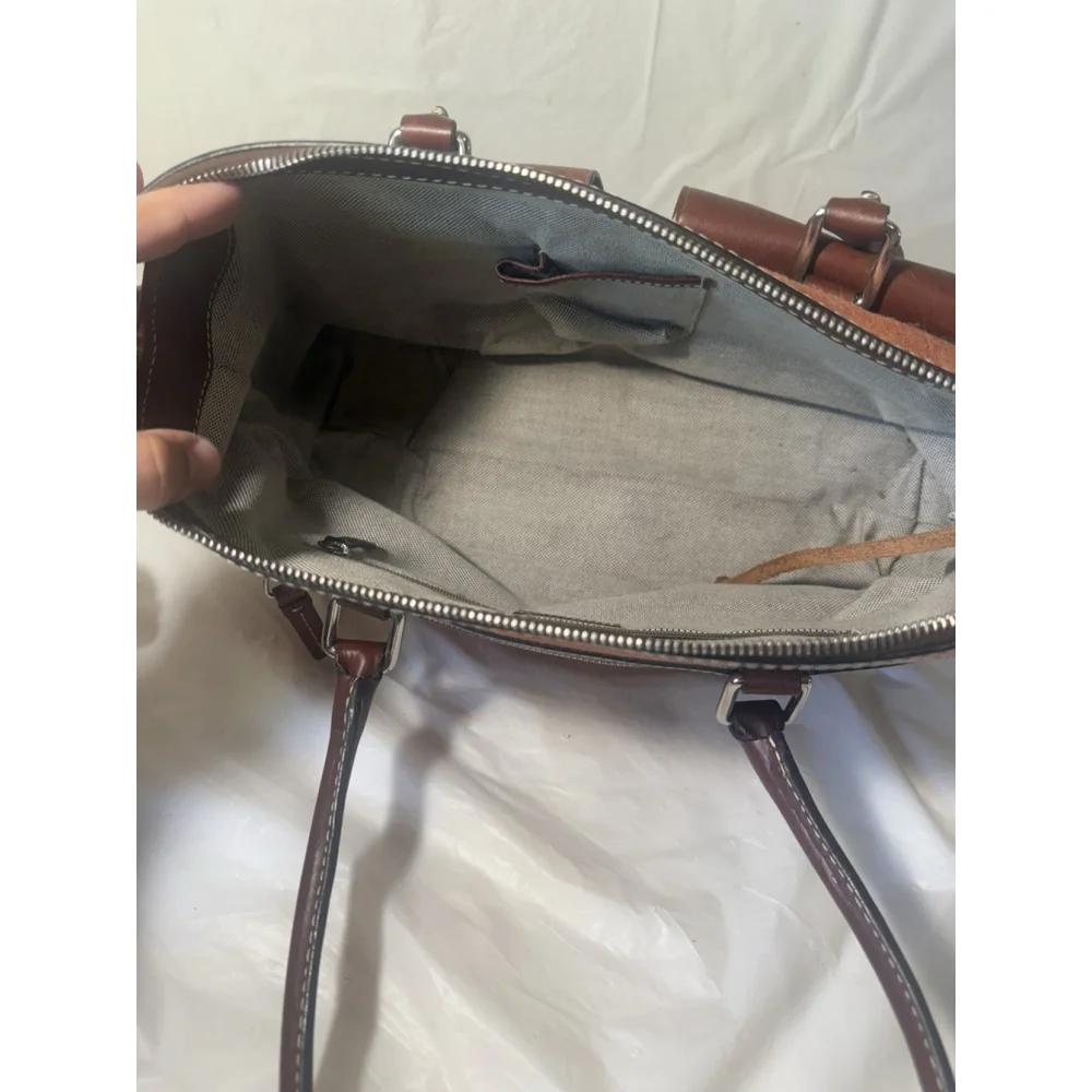 Dooney & Bourke Double Pocket Signature Satchel